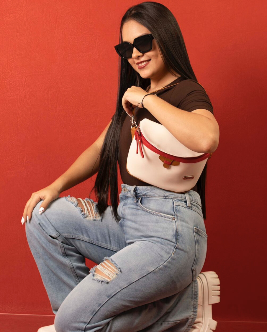 Canguros Doble Uso Sunny Tricolor Rojo